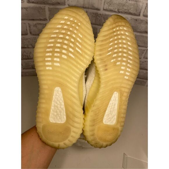 ADIDAS YEEZY BOOST 350 V2 USED SIZE 7 CREAM TRIPLE WHITE CP9366 for men main image 4